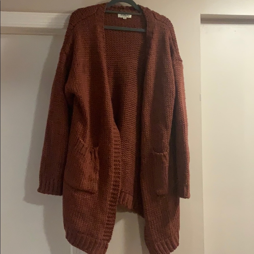 Listicle knit sweater